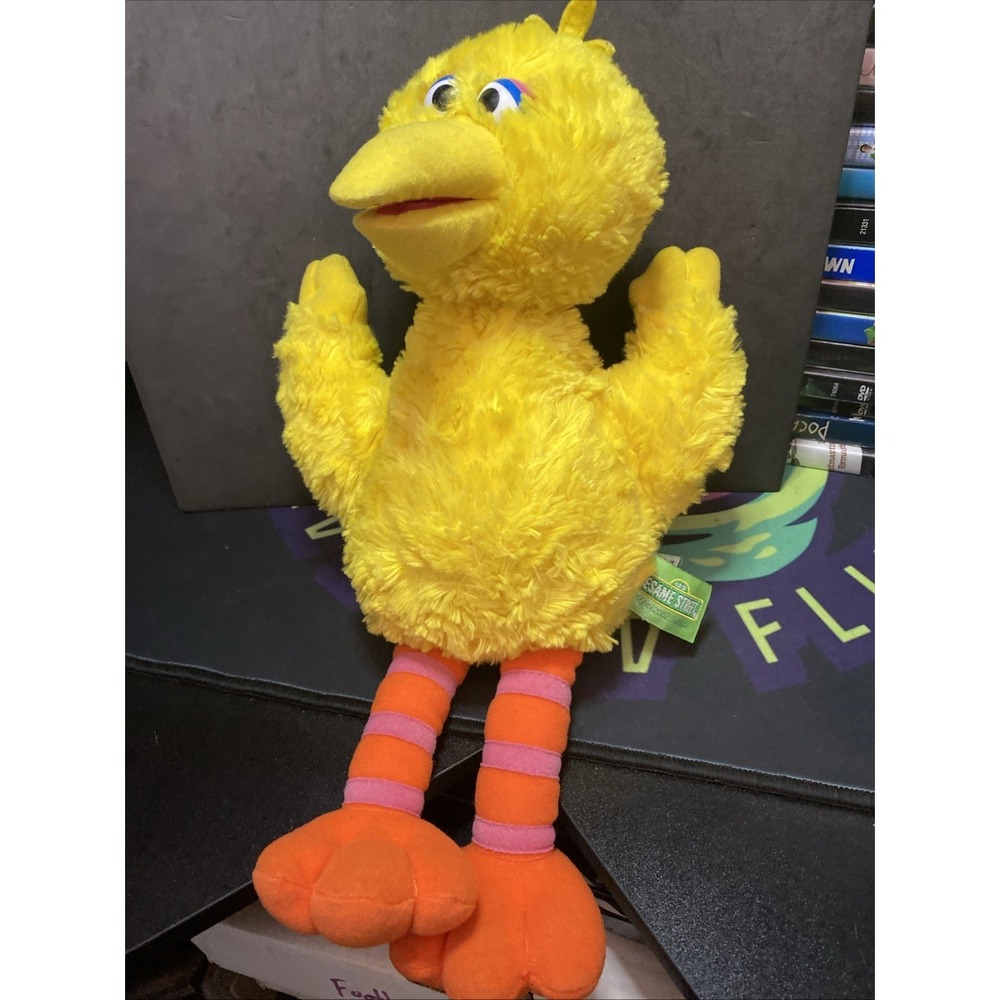 VTG Gund Sesame Street 14" Tall Big Bird Plush Toy  Rare Clean